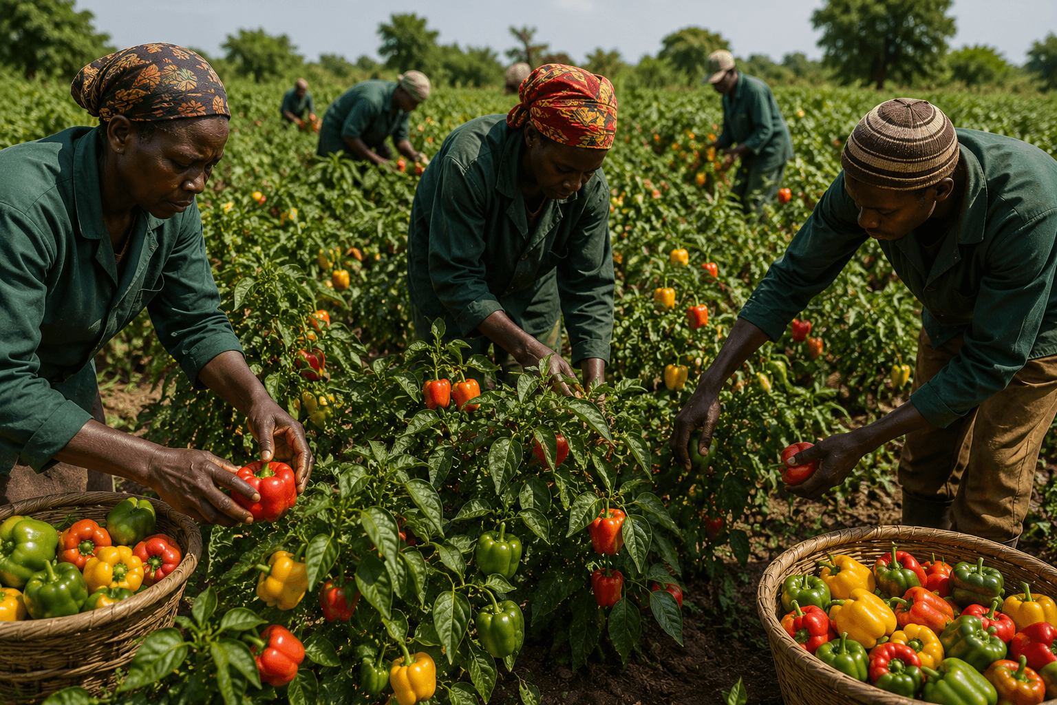 Recolte et distribution agricole